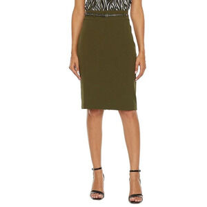 NWT Black Label by Evan-Picone Hunter Green Suit Skirt in Size 18W